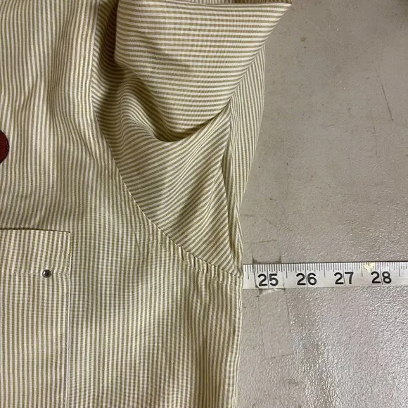 Fabrizio Vintage Embroidered Western Button Up Long Sleeve Shirt Large - Picture 9 of 12